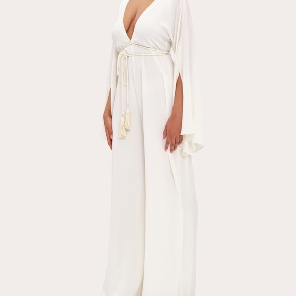 ANDREA IYAMAH Lili Cape-Sleeve Jumpsuit - Size S/M - Picture 3 of 7